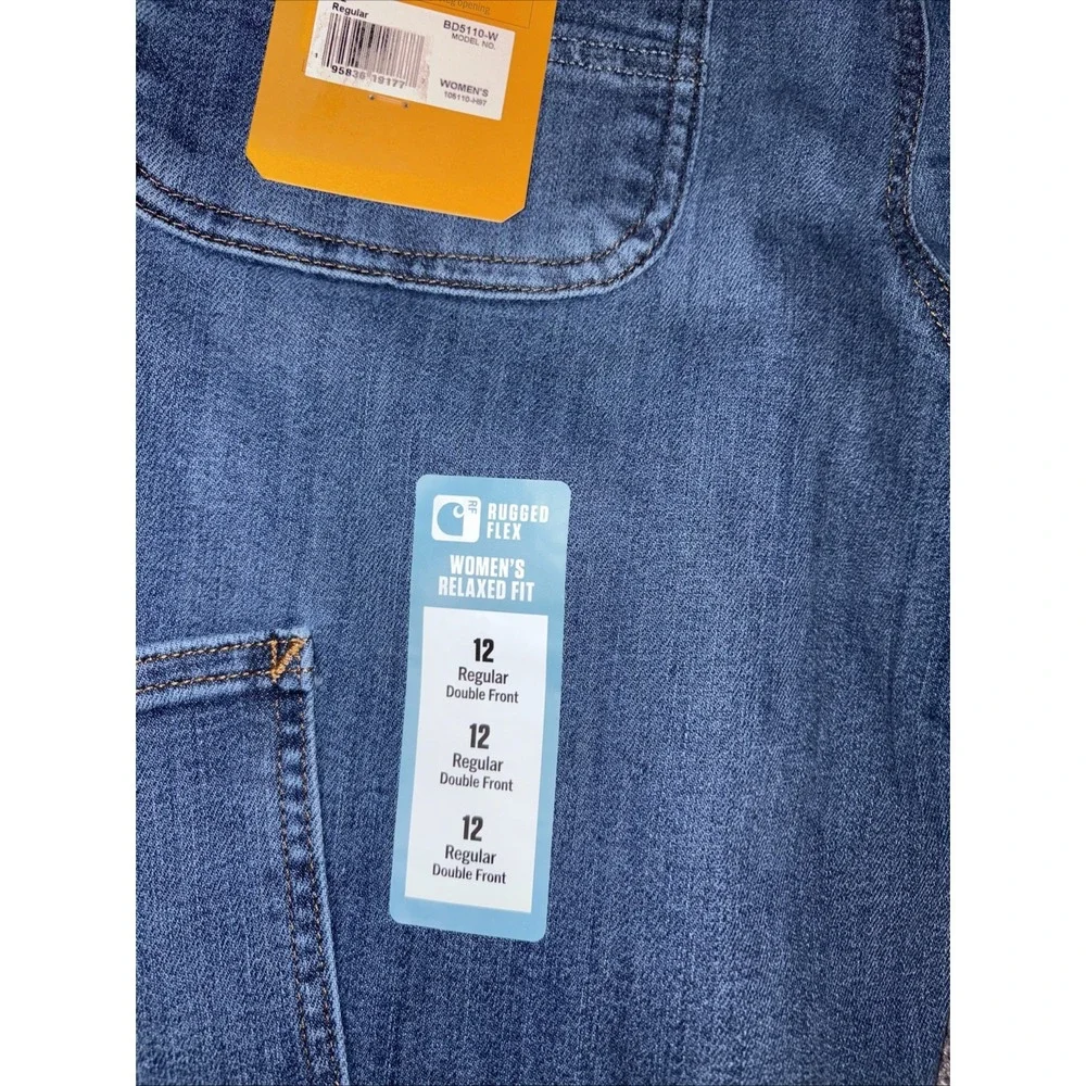 Carhartt Rugged Flex Relaxed Fit Double-Front Jean Size 12 Regular BD5110-W - Picture 6 of 13